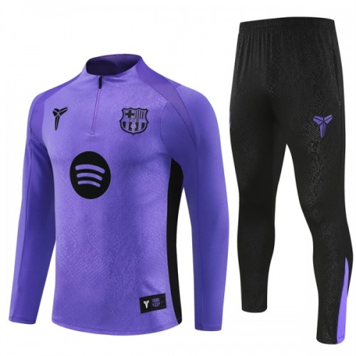 FC Barcelone Purple Version Sweat d'Entraînement Quarter-Zip 2025-26 FC Barcelone Purple Version Sweat d'Entraînement Quarter-Zip 2025-26
